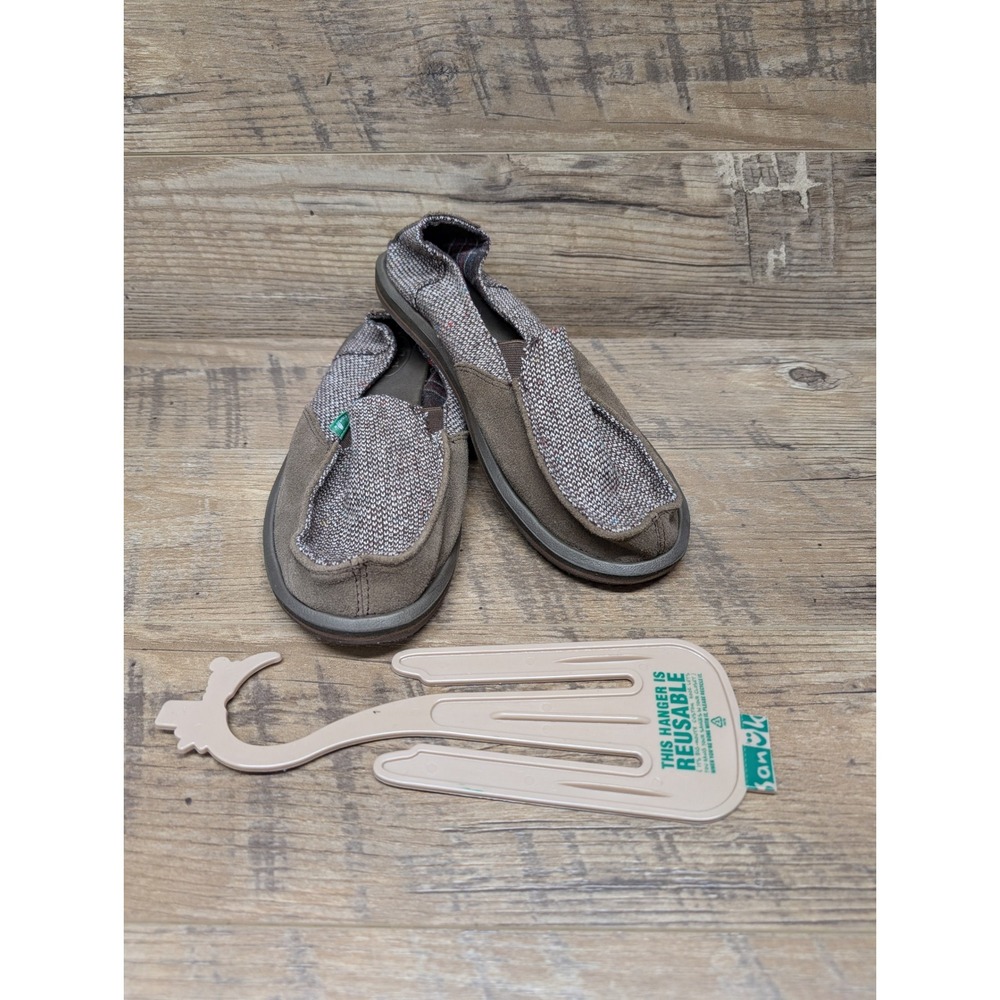 Sanuk Sidewalk Surfer Loafers Women's Size 9 Brown Casual‎ Comfort Slip-On Shoes